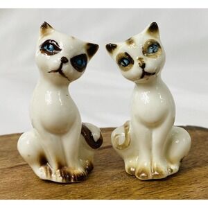 Vintage MCM Siamese Cat Salt And Pepper Shakers